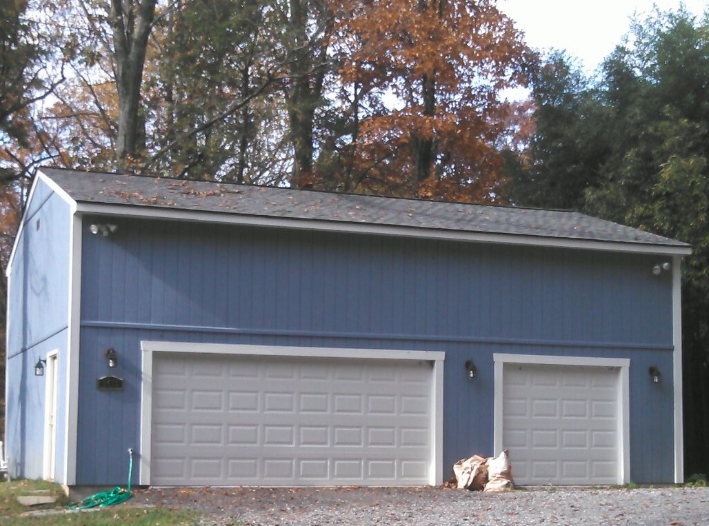 blue garage